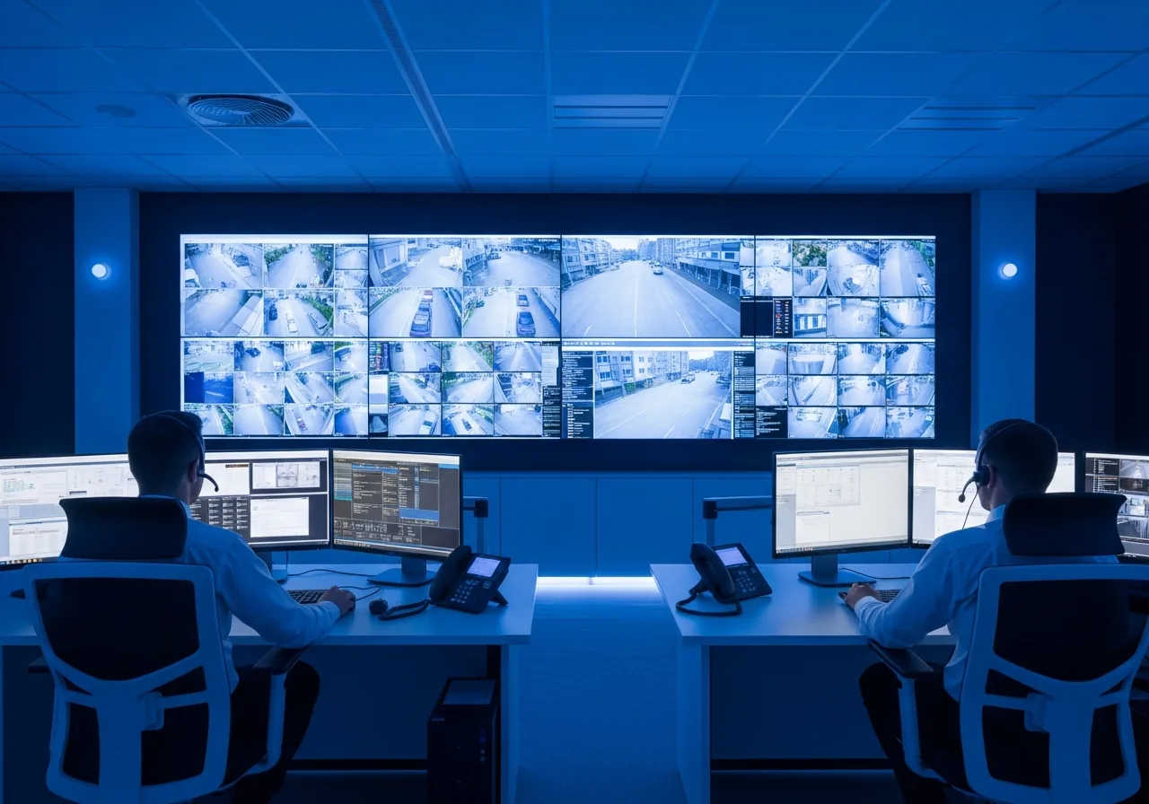 Beveiliger van NEXXT tijdens een surveillanceronde
